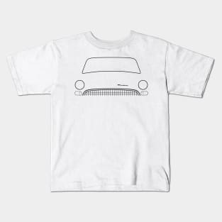 Sunbeam Tiger Mk II classic 1960s British car minimalist black outline graphic Kids T-Shirt